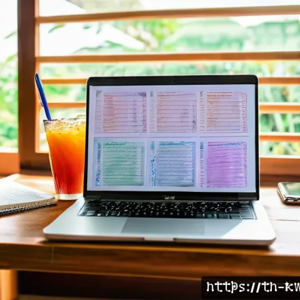 개념 맵에서 연결선의 의미와 중요성 - A detailed digital illustration of a colorful mind map on a wooden desk in a modern Thai study room....