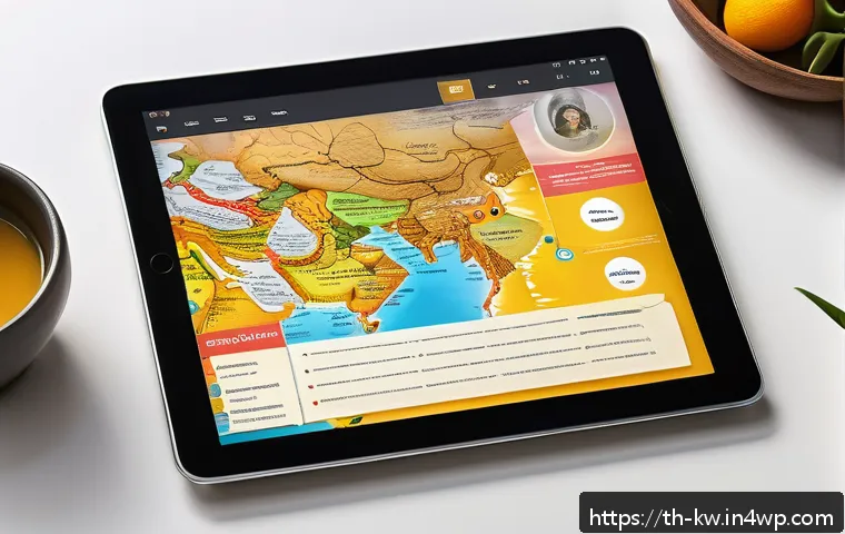 개념 맵을 통한 효과적인 의사결정 과정 - A detailed, colorful concept map displayed on a modern digital tablet screen, showing a clear hierar...