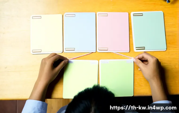 Home 17 개념 맵 작성 시 유의해야 할 시각적 원칙 - Photorealistic overhead view of a Thai university student’s tidy wooden desk, creating a concept map...
