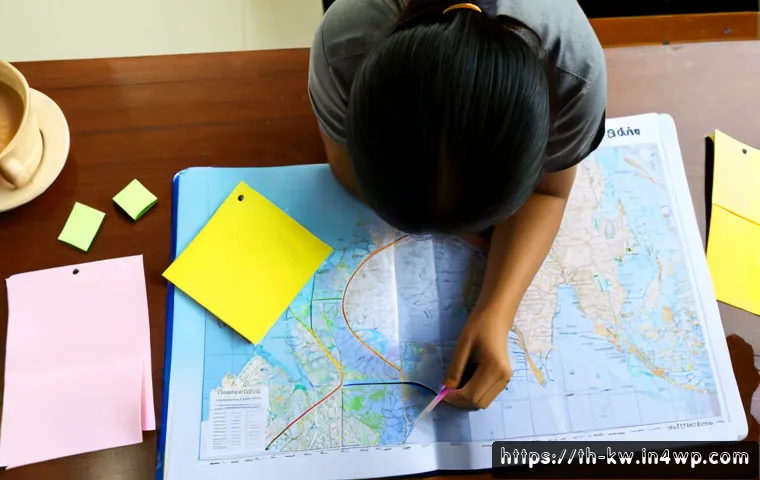 Home 17 개념 맵의 적절한 활용 사례 - Photorealistic overhead view of a Thai university student using a concept map for biology study, nea...